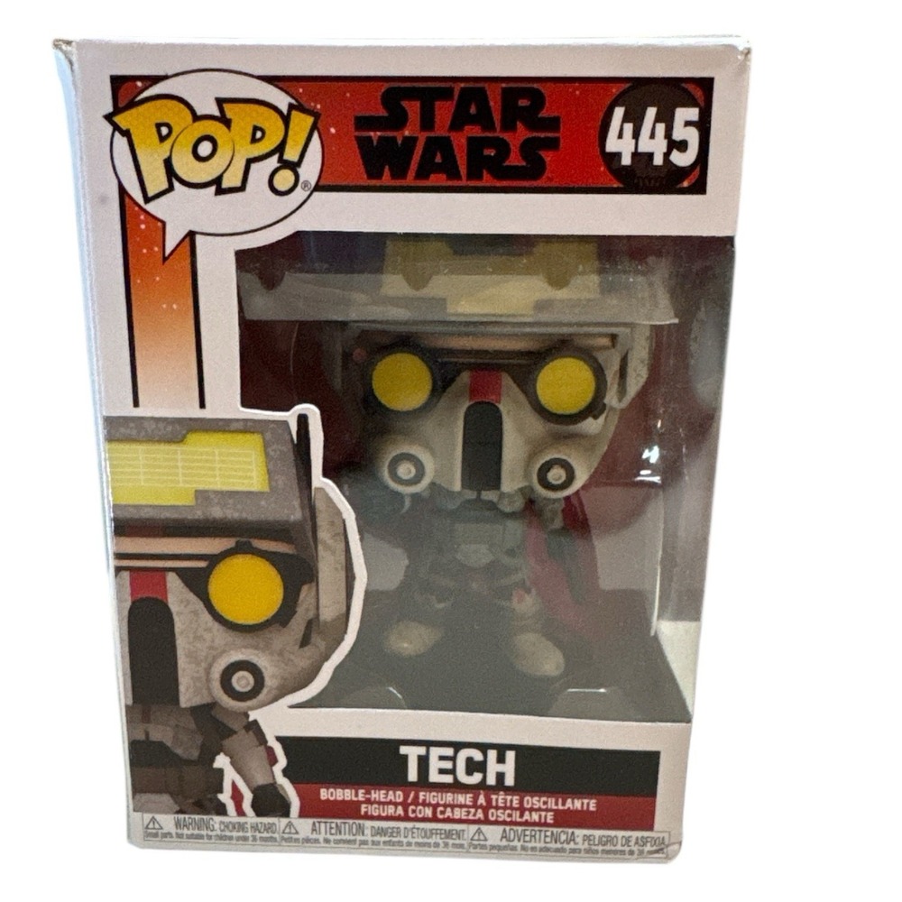 Funko Pop! Star Wars The Bad Batch Tech #445 Vinyl Figure‎ NEW Box Wear